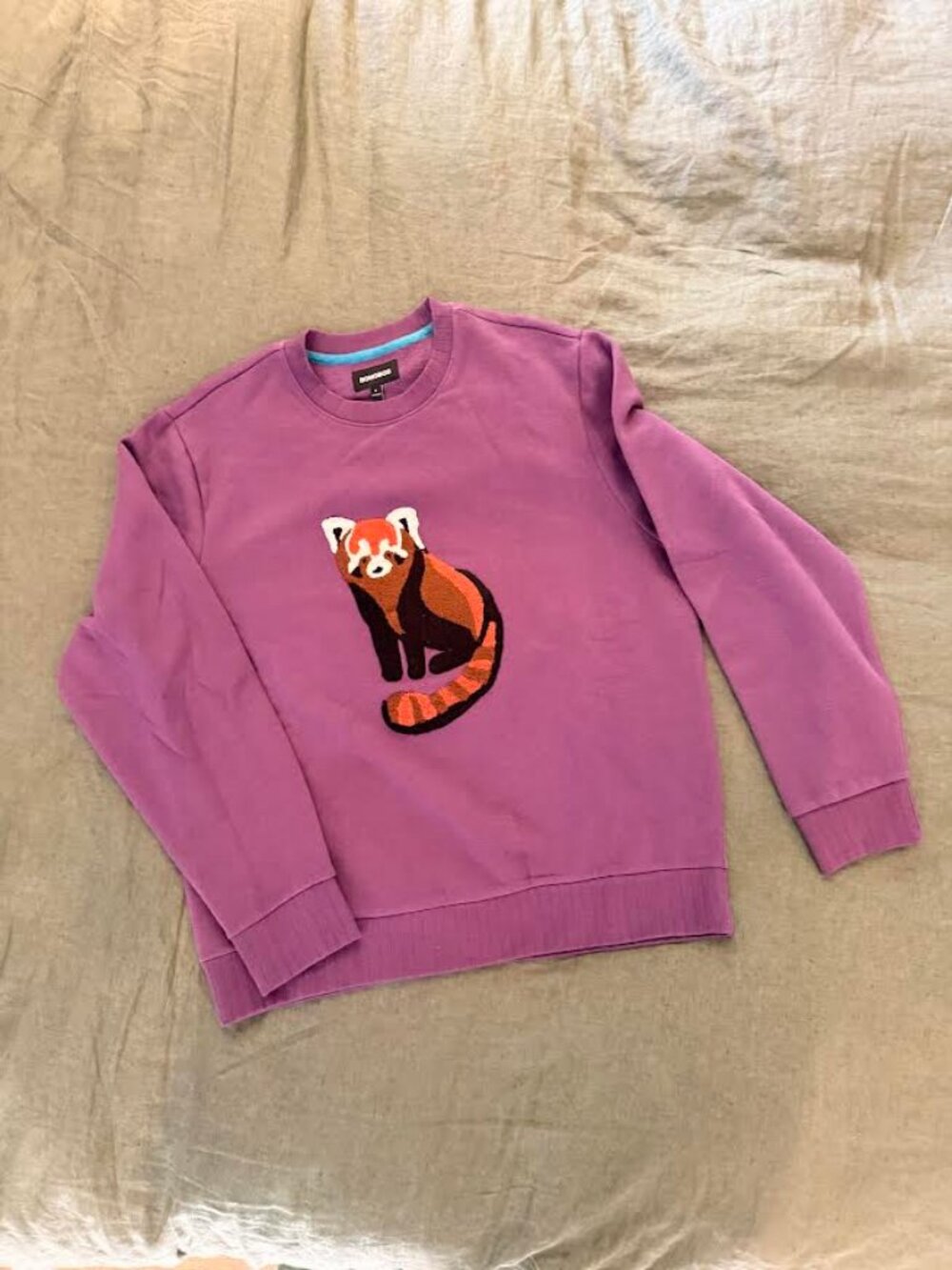 Bonobos Purple Sweatshirt with Fox Motif